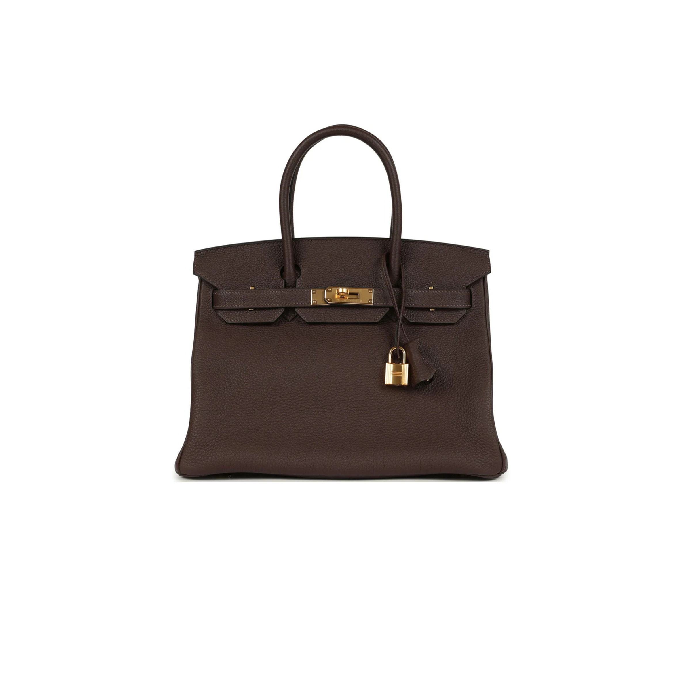 HERMES MASTER BIRKIN 30 TOGO CHOCOLATE GOLD HARDWARE (30*22*16cm)